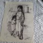 Drawing on paper , nelly Alvarez Argentine Artist 1961