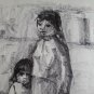 Drawing on paper , nelly Alvarez Argentine Artist 1961