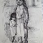 Drawing on paper , nelly Alvarez Argentine Artist 1961