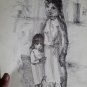 Drawing on paper , nelly Alvarez Argentine Artist 1961
