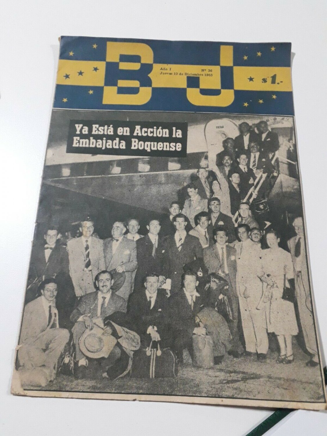 old magazine  Boca Jrs BJ  Argentina collection N36  1953