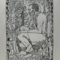 old engraving print 1918 Illustrations H. Vogeler Oscar wilde, The selfish giant