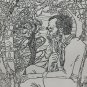 old engraving print 1918 Illustrations H. Vogeler Oscar wilde, The selfish giant