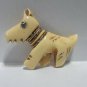 vintage old pin celluloide  Brooch Dog fragment