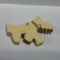 vintage old pin celluloide  Brooch Dog fragment
