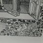old engraving print 1918 Illustrations H. Vogeler Oscar wilde,the ghost of cante