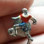 Old Pin collections soccer player , iron policromh