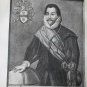 old engraving print Francisco Drake   , extracted book of 1895