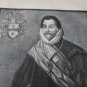 old engraving print Francisco Drake   , extracted book of 1895