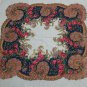 vintage  Handkerchief Pashmina Printed Cotton Scarf Check Stoc