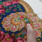 vintage  Handkerchief Pashmina Printed Cotton Scarf Check Stoc