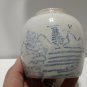 old bowl ceramic pottery Chinese White and blue.