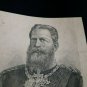 old engraving print  Frederick III German Emperor     extracted  of 1895