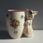 vintage Toothpick Holder, Japanese Puppy Ceramic ST Brand Consult Stock