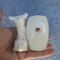 vintage Toothpick Holder, Japanese Puppy Ceramic ST Brand Consult Stock