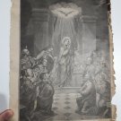 Old religious engraving early 1900 Virgin with the apost  maison de la bonne N11