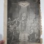 Old religious engraving early 1900 Virgin with the apost  maison de la bonne N11
