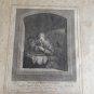 Engraving the young bird catchers 1768 W.Walker