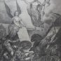 Old religious engraving early 1900 - N 7 Ascension of Jesus