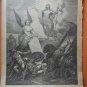 Old religious engraving early 1900 - N 7 Ascension of Jesus