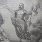 Old religious engraving early 1900 - N 7 Ascension of Jesus