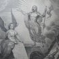 Old religious engraving early 1900 - N 7 Ascension of Jesus
