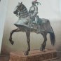 old colors engraving print Hernan Cortes armor  extracted book of 1894
