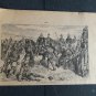 old engraving print  Wilhelm II in K&Atilde;&para;niggrantz battle   extracted 1888