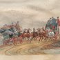 Aquatint Engraving Gb Race Team Newhouse London 1834 Mc Lean
