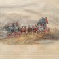Aquatint Engraving Gb Race Team Newhouse London 1834 Mc Lean