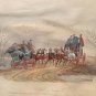 Aquatint Engraving Gb Race Team Newhouse London 1834 Mc Lean