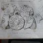 old engraving print 1836  Monuments Gallo -Romains