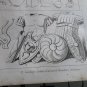 old engraving print 1836  Monuments Gallo -Romains