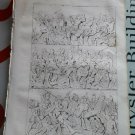 old engraving print 1836  Monuments Gallo -Romains  - tombeau