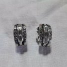 vintage Pair of silver clip earrings , 900