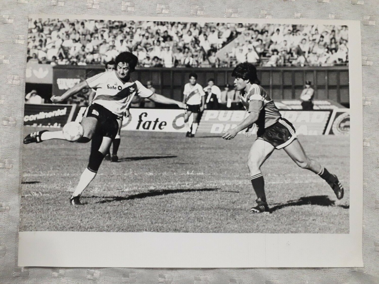 vintage Old Photograph Goal DA Silva RIver Plate VS Dep. Espa&Atilde;&plusmn;ol Argentina 1988