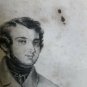 old engraving print - 1846 Writer French Eugène Sue - The Wandering Jew