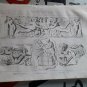 old engraving print 1836  Monuments Gallo -Romains  - tombeau syagrius