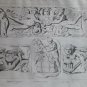old engraving print 1836  Monuments Gallo -Romains  - tombeau syagrius
