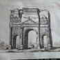 old engraving print 1836  Monuments  Gallo -Romains   Arc d&Acirc;&acute;Orange