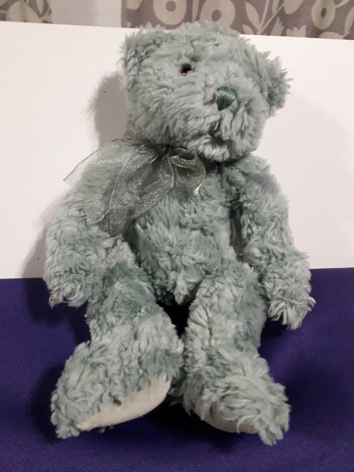 Gund  Vintage  figurine collections Gund bear Light Blue