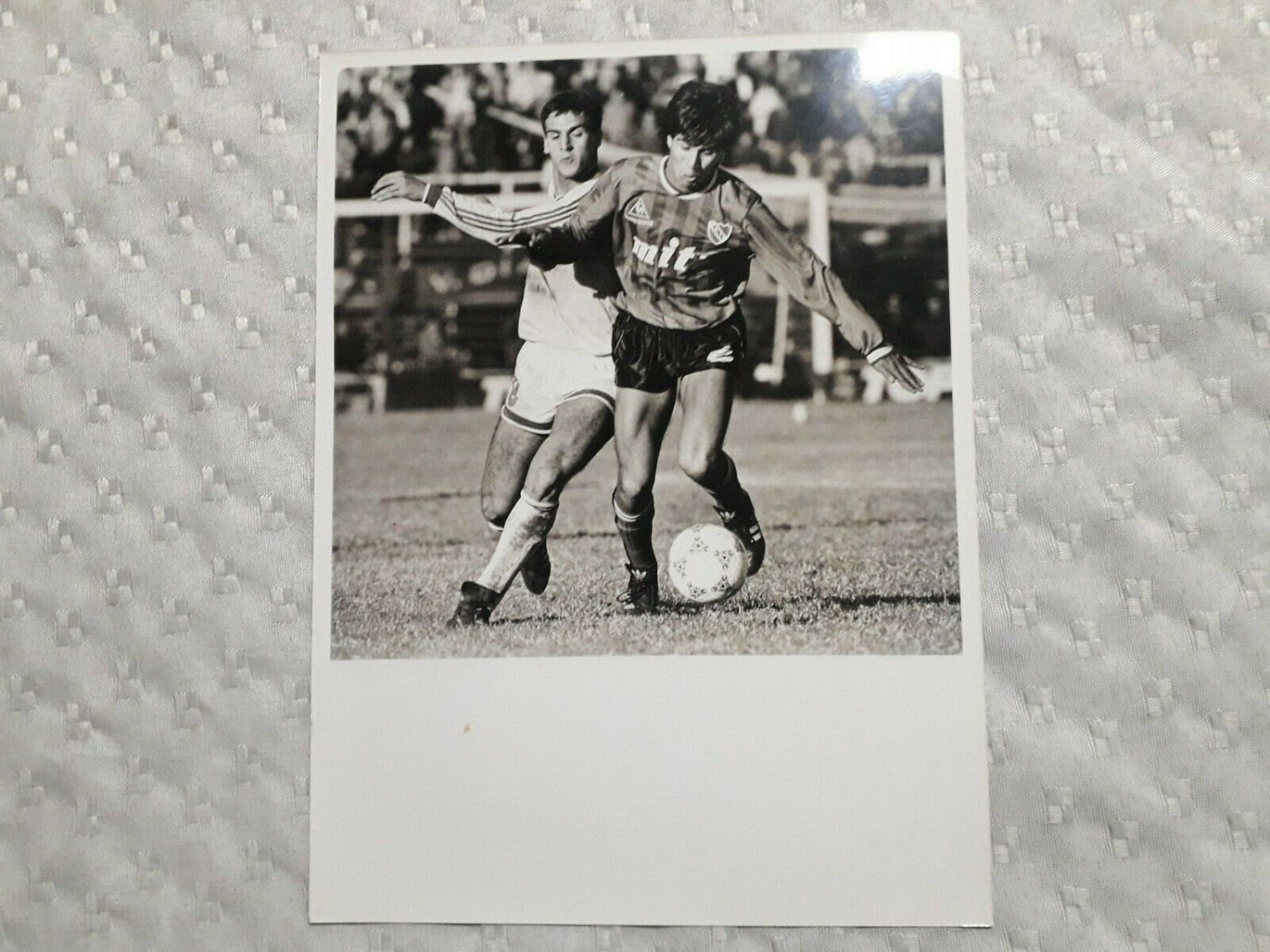 vintage Old Photograph Soccer Independiente Vs Argentinos Jrs 1988