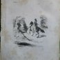 old engraving print 1846 The Wandering Jew  Eug&Atilde;&uml;ne Sue  .A.Isola