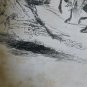 old engraving print 1846 The Wandering Jew  Eug&Atilde;&uml;ne Sue  .A.Isola