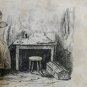old engraving print 1846 The Wandering Jew - Eug&Atilde;&uml;ne Sue  A.Isola