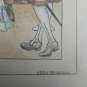 Rare Original drawing on paper colors ink   artist R. M&Atilde;&frac14;ller  1926