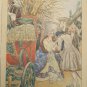 Rare Original drawing on paper colors ink   artist R. M&Atilde;&frac14;ller  1926