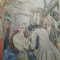 Rare Original drawing on paper colors ink   artist R. M&Atilde;&frac14;ller  1926
