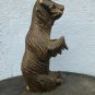 old wood carved bear glass eyes - black forest??
