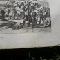 old engraving print 1836    the Gauls loot Delphi